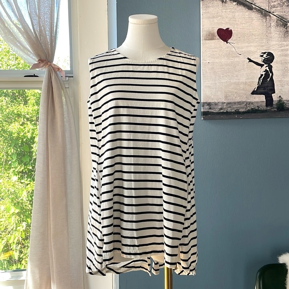 Lepsim Stripe Tunic with side pockets